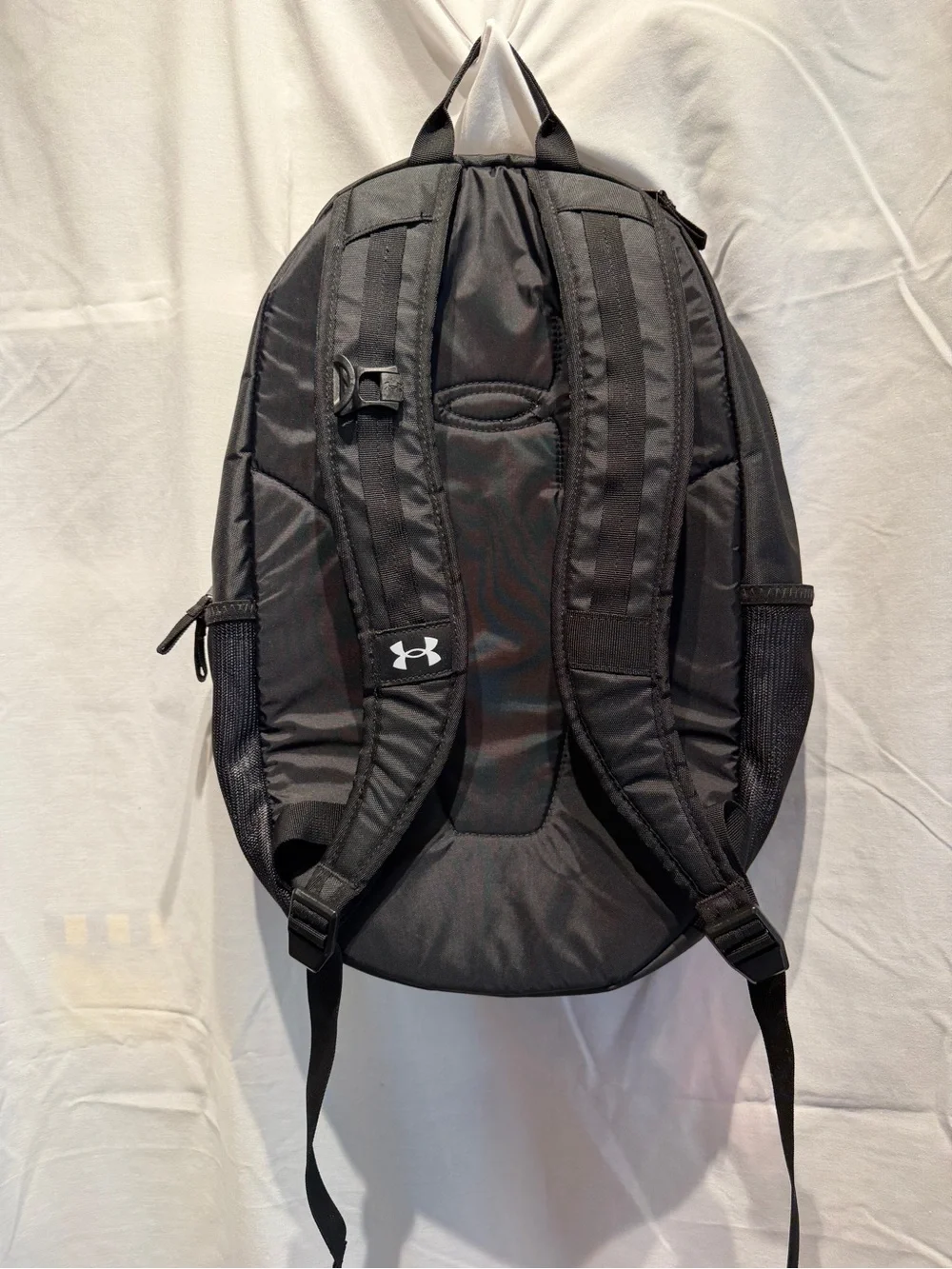 Under Armour Black Backpack with White Logo, NEW (no tags)